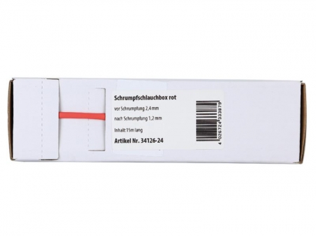 Röd krympslang 2.4 mm - 1.2 mm, metervara ryhmässä Autohifi / Tarvikkeet / Asennustarvikkeet @ BRL Electronics (7003412624)