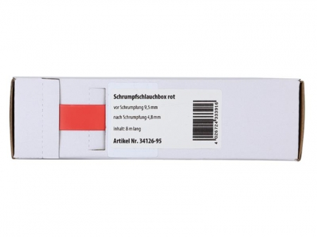 Röd krympslang 9.5 mm - 4.8 mm, metervara ryhmässä Autohifi / Tarvikkeet / Asennustarvikkeet @ BRL Electronics (7003412695)