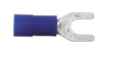 Gaffelskor 1,5 mm² - 2,5mm² Blå 100 pack ryhmässä Autohifi / Tarvikkeet / Kaapelikengät @ BRL Electronics (7003443402)