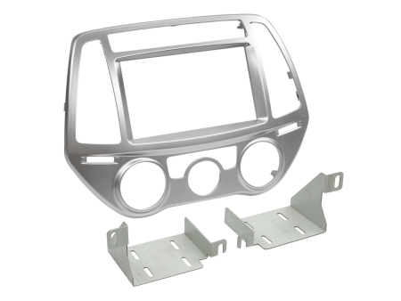 Asennuskehys 2-DIN Hyundai i20, hopea ryhmässä Autohifi / Mikä sopii autooni / Hyundai / i20 / i20 2009-2014 @ BRL (700381143241)