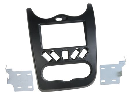 Monteringsram 2-din stereo Dacia Duster 2010- Svart ryhmässä Autohifi / Mikä sopii autooni / Dacia / Dacia Duster / Dacia Duster 2010-2017 @ BRL Electronics (700381250021)
