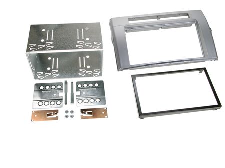 Monteringsram 2-din set Toyota Corolla Verso -2009 silver ryhmässä Autohifi / Mikä sopii autooni / Toyota / Avensis Verso / Avensis Verso 2002- @ BRL Electronics (700381300212)