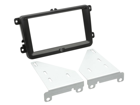 Asennuskehys 2-DIN Seat/Skoda/VW, musta ryhmässä Autohifi / Mikä sopii autooni / Volkswagen / Transporter / Transporter T6 2015-2020 / Vaihda stereo Transporter T6 2015-2020 @ BRL (700381320301)