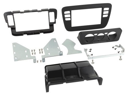 Asennuskehys 2-DIN Seat/Skoda/VW, musta ryhmässä Autohifi / Mikä sopii autooni / Volkswagen / up! / up! 2012-2023 @ BRL Electronics (700381320361)