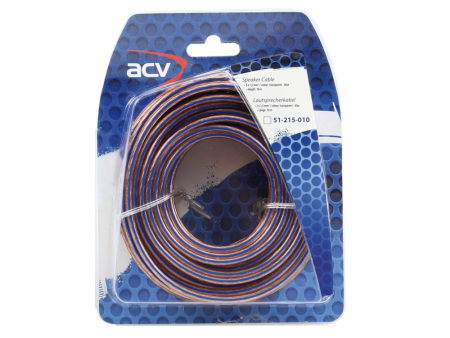 ACV högtalarkabel 2x1.25mm2 10m, transparent blå ryhmässä Autohifi / Kaapelit / Kaiutinkaapelit osoitteessa BRL (70051215010)