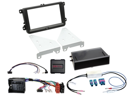 Asennussarja 2-DIN säilytyslokerolla Seat/Skoda/VW ryhmässä Autohifi / Mikä sopii autooni / Volkswagen / Caddy / Caddy Mk3 2004-2015 / Vaihtaa stereo Caddy Mk3 2004-2015 @ BRL (700611320301)