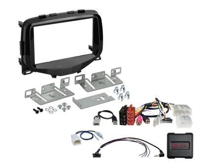 2-DIN Kit Citroën C1/Peugeot 108/Toyota Aygo, SWC/antenniadapteri ryhmässä Autohifi / Mikä sopii autooni / Toyota / Aygo / Aygo 2014-2023 @ BRL (700621040151)