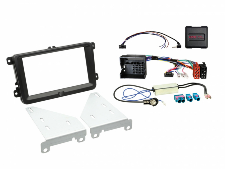 Installationskit Volkswagen Dubbel-DIN, svart ryhmässä Billjud / Vad passar i min bil / Volkswagen / Caddy / Caddy Mk3 2004-2015 / Byta stereo Caddy Mk3 2004-2015 @ BRL Electronics (7006213203003)