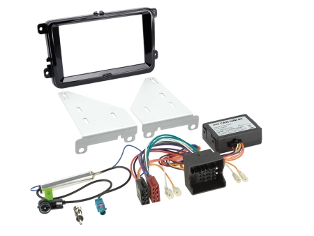ACV asennussarja 2-DIN Seat/Skoda/VW, musta ryhmässä Autohifi / Mikä sopii autooni / Volkswagen / Transporter / Transporter T5.1 2010-2015 / Vaihtaa stereo Transporter T5.1 2010-2015 @ BRL (7006213203004)