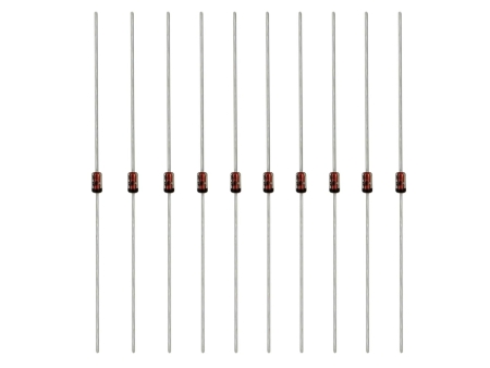 Estodiodi/suojadiodi BAT43 Schottky 30V 10-kappaletta ryhmässä Kotihifi / Tarvikkeet / Komponentit @ BRL (700ZPBDIODE110)