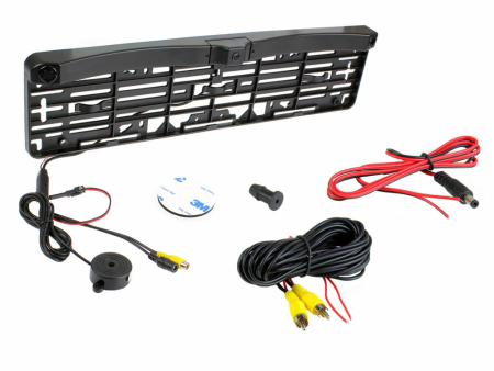 2 in 1 parkeringssensor med nummerplåtshållare ryhmässä Autohifi / Tarvikkeet / Peruutuskamera @ BRL Electronics (701CAMNUMBPLAPS)