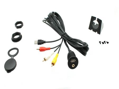 Aux kabel - 3.5mm Aux & USB-anslutning till RCA/USB ryhmässä Autohifi / Tarvikkeet / Asennustarvikkeet @ BRL Electronics (701CT29AX19)