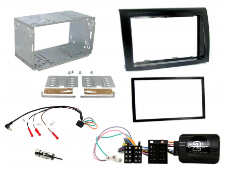 Installationskit Fiat Bravo 2007 - 2015, Svart pianolackad ryhmässä Autohifi / Mikä sopii autooni / Fiat / Brava/Bravo @ BRL Electronics (701CTKFT07)