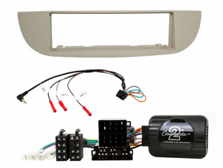 Installationskit 1-Din Fiat 500 2007 - 2015 Beige ryhmässä Autohifi / Mikä sopii autooni / Fiat / 500 @ BRL Electronics (701CTKFT26)