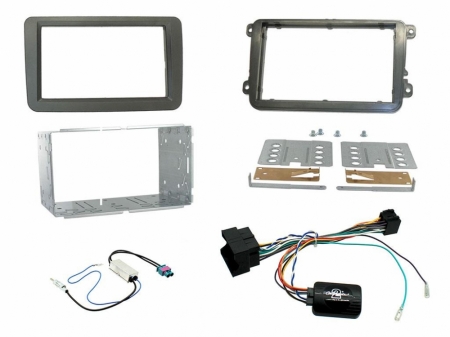 Installationskit Volkswagen MIB-PQ 15>, grå ryhmässä Autohifi / Mikä sopii autooni / Volkswagen / Transporter / Transporter T6 2015-2020 / Vaihda stereo Transporter T6 2015-2020 @ BRL (701CTKVW16)