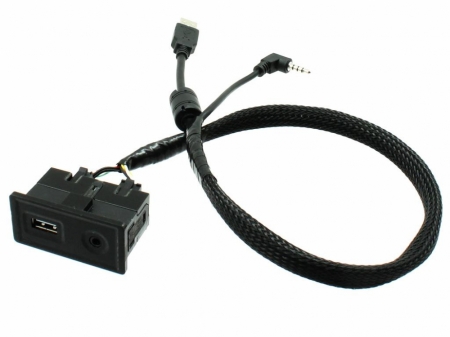 Connects2 Aux- och USB-adapter Volkswagen Golf7 ryhmässä Autohifi / Mikä sopii autooni / Volkswagen / Golf / Golf Mk7 2013-2019 / Vaihda stereo Golf Mk7 2013-2019 @ BRL Electronics (701CTVWUSB2)