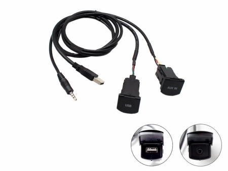 Connects2 Aux- och USB-adapter Volkswagen Polo 14> ryhmässä Autohifi / Mikä sopii autooni / Volkswagen / Polo / Polo 2010-2017 @ BRL Electronics (701CTVWUSB3)