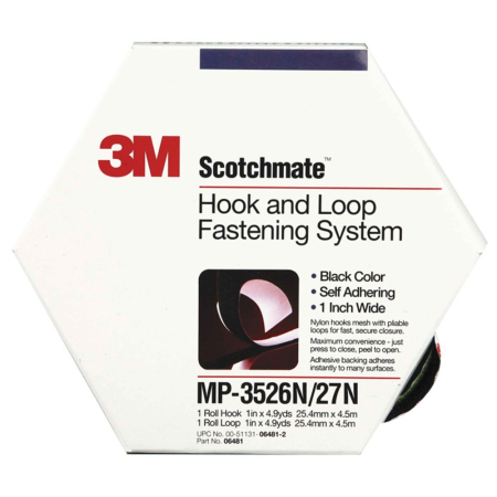 3M tarranauha 25 mm x 4,5 m, musta, koukku ja silmukka ryhmässä Kampanjat / Poistomyyntituotteet - Autohifi @ BRL (7073MBVPK)