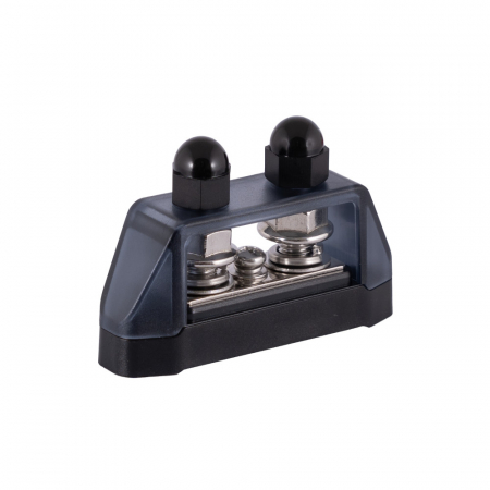 Jakelublokit mustana, 2 kpl. M8 ryhmässä Autohifi / Tarvikkeet / Jakoblokit @ BRL Electronics (720BBG2)