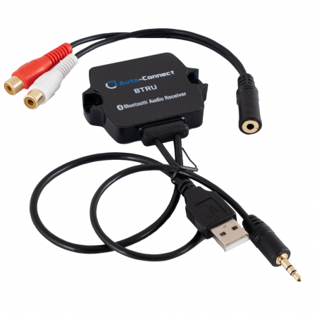 Auto-Connect BTRU, AUX- till Bluetooth-adapter (ström via USB) ryhmässä Billjud / Smartphone i bil / Bluetooth i bilen @ BRL Electronics (720BTRU)