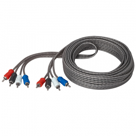 Auto-Connect 4-kanavainen kierretty matalatason kaapeli 5,5 metriä, Level 1 ryhmässä Autohifi / Kaapelit / Matalatasokaapelit @ BRL Electronics (720L1RCA255T)