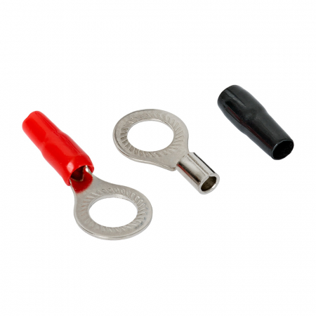 Auto-Connect punainen ja musta rengasliitin M12, 10 mm² ryhmässä Autohifi / Tarvikkeet / Asennustarvikkeet @ BRL (720L1RT1012)