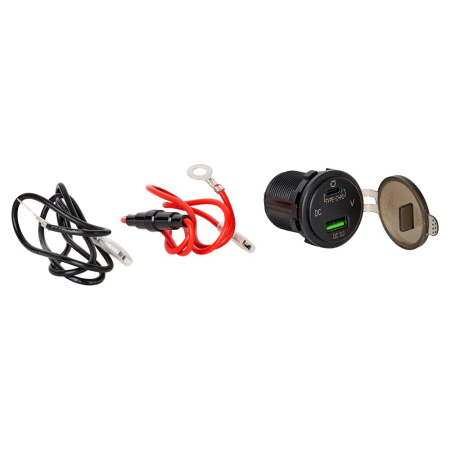 USB-laturi volttimittarilla ja USB-C:llä ryhmässä Autohifi / Älypuhelin autossa / Tarvikkeet @ BRL (720L2VMU2)