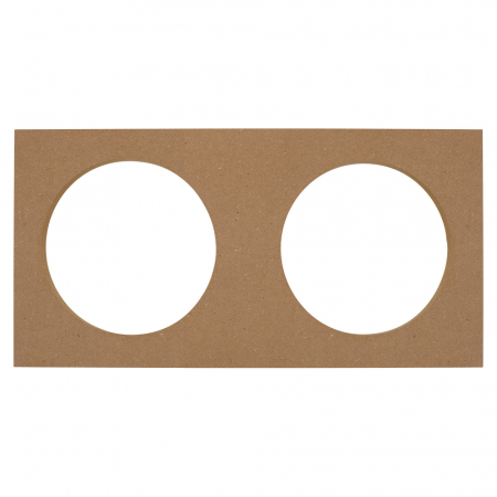 MDF-asennuslevy, 2x6.5 tuumaa ryhmässä Autohifi / Tarvikkeet / Rakennusmateriaalit / MDF-renkaat @ BRL Electronics (720MDFPLATE65)