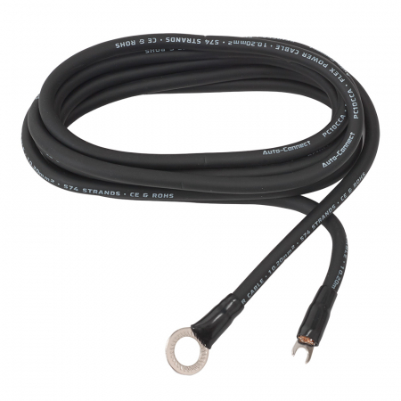 Auto-Connect 2.5 metrin virtajohto CCA 10.2mm², musta ryhmässä Autohifi / Kaapelit / Virtakaapelit @ BRL Electronics (720PCT10CCA25B)