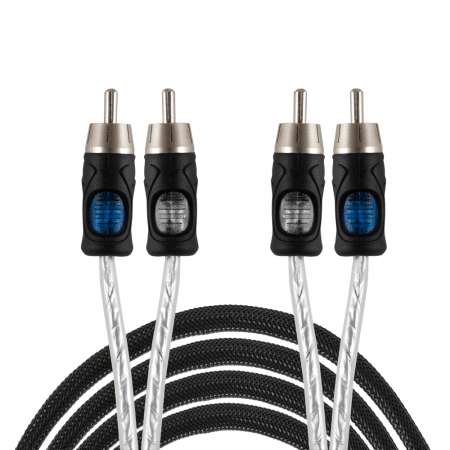 Auto-Connect 2-kanavan matala kaapeli 5.5 metriä, Level 3 ryhmässä Autohifi / Kaapelit / Matalatasokaapelit @ BRL Electronics (720RCAL355)