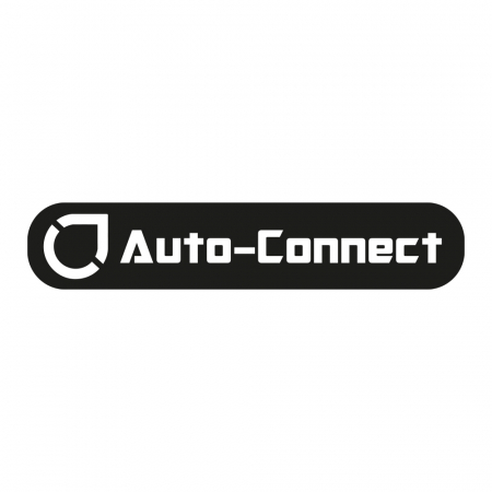 Auto-Connect-tarra 14x3cm, musta ryhmässä Autohifi / Tarvikkeet / Merchandise @ BRL Electronics (729LOGOFB)