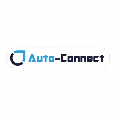 Auto-Connect-klistermärke 14x3cm, vit ryhmässä Autohifi / Tarvikkeet / Merchandise @ BRL Electronics (729LOGOFW)