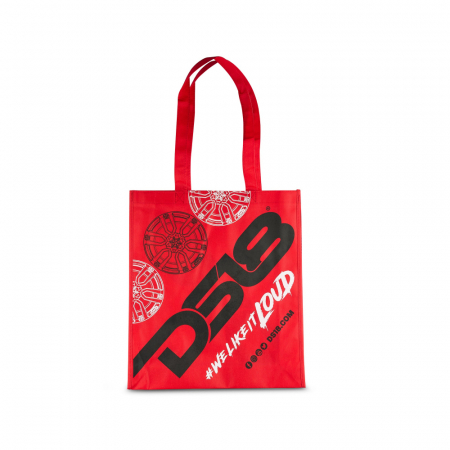 DS18 kangaskassi, musta ja punainen ryhmässä Autohifi / Tarvikkeet / Merchandise @ BRL Electronics (803LFSHOWBAG)