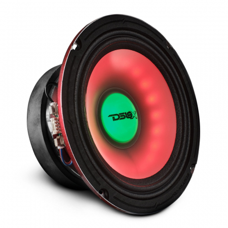 DS18 PRO-X6.4RGB, 6,5 tuuman RGB LED-keskibasso, kappale ryhmässä Autohifi / Kaiuttimet / Midbasso @ BRL Electronics (803PROX64RGB)