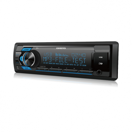 Onkyo X-QS725, Bluetooth-autostereo, jossa 3 paria matalaa tasoa (4V) ryhmässä Autohifi / Autostereot / 1-din @ BRL Electronics (806XQS725)