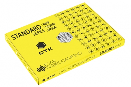 CTK Standard dämpmatta 2.5mm 14 ark - 2,59Kvm ryhmässä Autohifi / Tarvikkeet / Vaimennusmateriaalit  @ BRL Electronics (827STAND25)