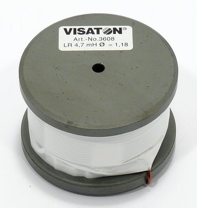 Visaton spole LR 10 mH / 56mm ryhmässä Autohifi / Tarvikkeet / Asennustarvikkeet @ BRL Electronics (8303613)
