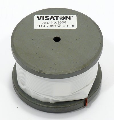Visaton spole LR 10 mH / 56mm ryhmässä Kotihifi / Rakenna itse / Jakosuotimet @ BRL Electronics (8303613)