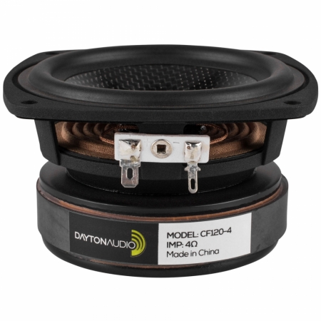 Dayton Audio CF120-4, 4tums midbas/mellanregister ryhmässä Kotihifi / Rakenna itse / Kaiutinelementit @ BRL Electronics (860CF1204)