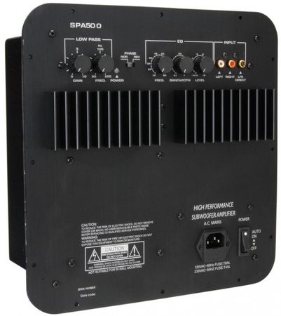Dayton Audio SPA500 ryhmässä Kotihifi / Vahvistimet / Subwoofervahvistimet @ BRL Electronics (860SPA500)