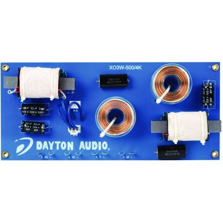 Dayton Audio XO3W-500/4K ryhmässä Kotihifi / Rakenna itse / Jakosuotimet @ BRL Electronics (860XO3W5004K)