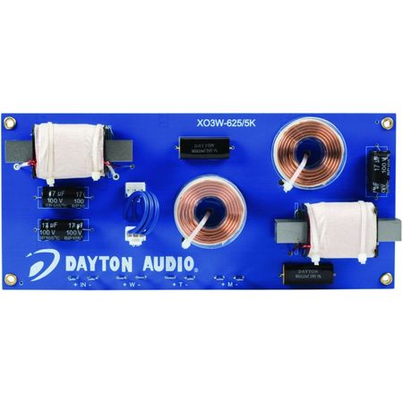 Dayton Audio XO3W-625/5K ryhmässä Kotihifi / Rakenna itse / Jakosuotimet @ BRL Electronics (860XO3W6255K)