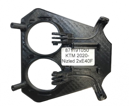 KTM 2020-2023 3D print Lamphållare Nizled till 2xE30F/E40F ryhmässä Autohifi / LED-valaistus / Enduro / Mikä sopii moottoripyörääni / KTM / 2020-2023 @ BRL Electronics (871191050)