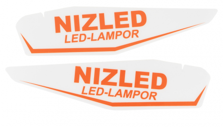Nizled dekal till handtagsskydd KTM vit par ryhmässä Autohifi / LED-valaistus / Enduro / Mikä sopii moottoripyörääni / KTM / 2024- / 4-tahti @ BRL Electronics (871DEKALHANDTAGV)