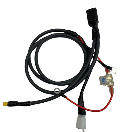 Strömkabelsats till Enduro hoj med relästyrt hel/halvljus på KTM/Husa/GASGAS -23 originalkontakt ENDAST för E40F Nizled ryhmässä Autohifi / LED-valaistus / Enduro / Mikä sopii moottoripyörääni / KTM / 2020-2023 @ BRL Electronics (871HOJKABELKASA)