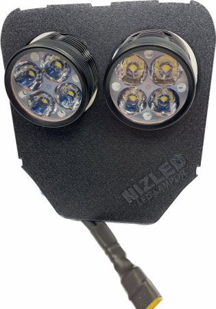 Dubbel lampfäste 80w Husqvarna 2020-2023, NIZLED R40DRL kallvit ryhmässä Autohifi / LED-valaistus / Enduro / Mikä sopii moottoripyörääni / Husqvarna / 2020-2023 @ BRL Electronics (871HUSA20R40D)