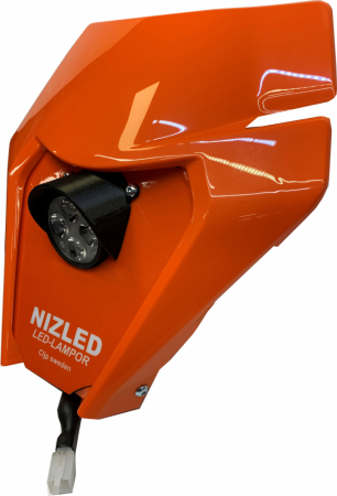 KTM 2020-2023, orange, kallvit 1xE40F (50W) NIZLED lampkåpa ryhmässä Autohifi / LED-valaistus / Enduro / Hjälmkit & lampkåpor @ BRL Electronics (871KTMO20E40F1)