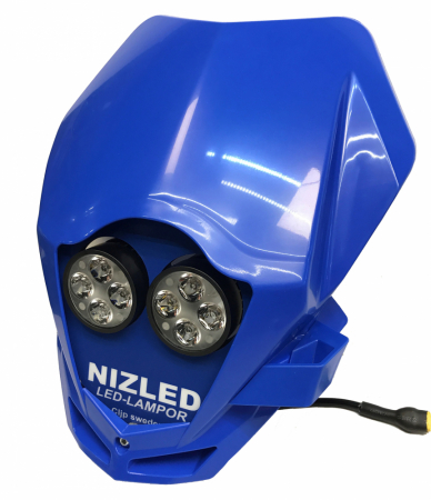 TM Racing 2015-2019, blå, kallvit 2xE40F (100W) lampkåpa ryhmässä Autohifi / LED-valaistus / Enduro / Hjälmkit & lampkåpor @ BRL Electronics (871TMB19E40F)