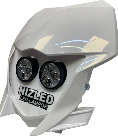 Dubbel lampkåpa kallvit 80w, Yamaha WR 2019-2025, vit, 2xE406k fläktlös ryhmässä Autohifi / LED-valaistus / Enduro / Mikä sopii moottoripyörääni / Yamaha / 2019- @ BRL Electronics (871YAMV19E40F)