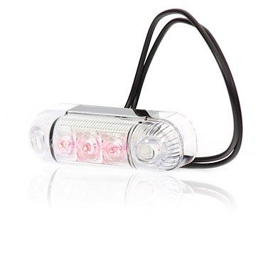 Strands Pos.Ljus 3 LED Punainen,12-24V E-Merkki ryhmässä Autohifi / LED-valaistus / LED-valot / Seisontavalot @ BRL (872800285)